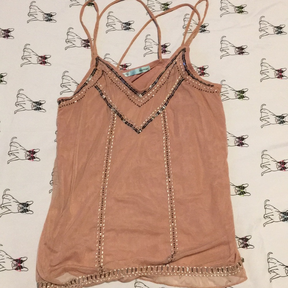 Beaded tank top